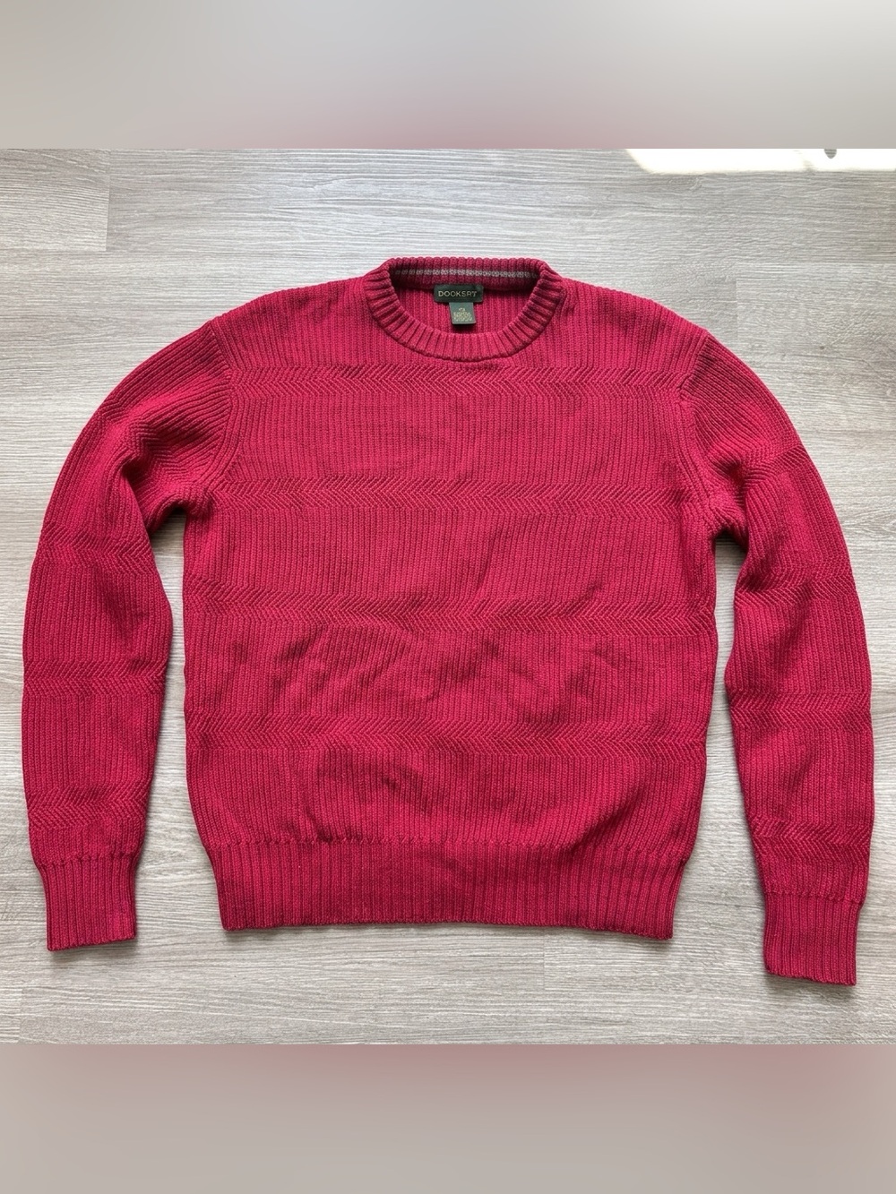 Dockers premium Men's Crewneck Sweater - Burgundy Red - size M